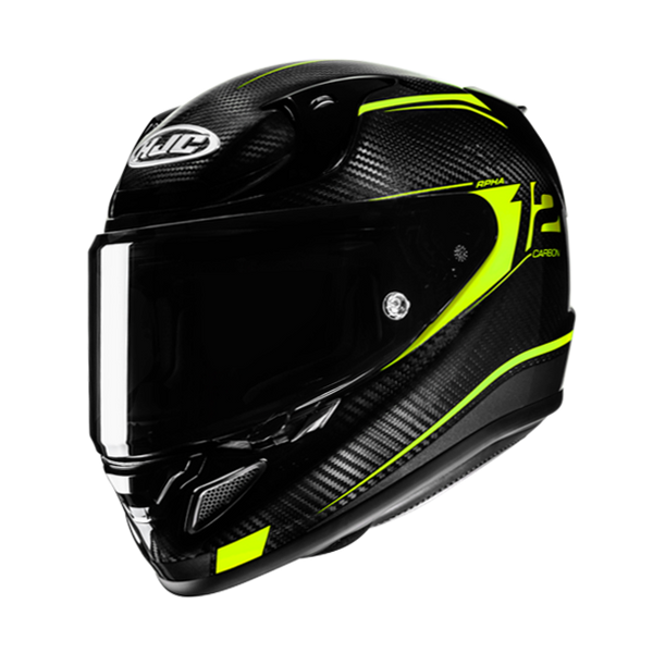 HJC CASCO INTEGRALE RPHA 12 CARBON KERES GIALLO FLUO MC3H