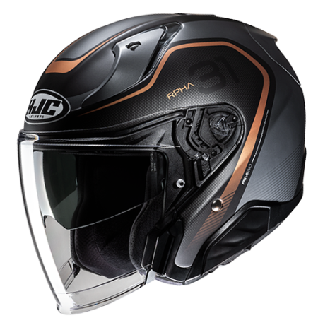 HJC CASCO JET FIBRA RPHA31 KOUV MARRONE MC9SF