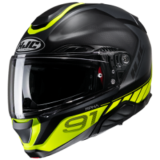 HJC CASCO MODULARE IN FIBRA RPHA 91 RAFINO GIALLO FLUO MC3HSF