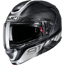 HJC CASCO MODULARE IN FIBRA RPHA 91 RAFINO GRIGIO MC5SF