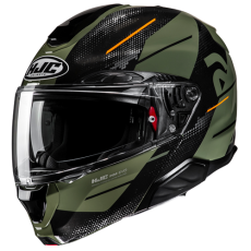 HJC CASCO MODULARE IN FIBRA RPHA 91 BLAT VERDE MILITARE MC7