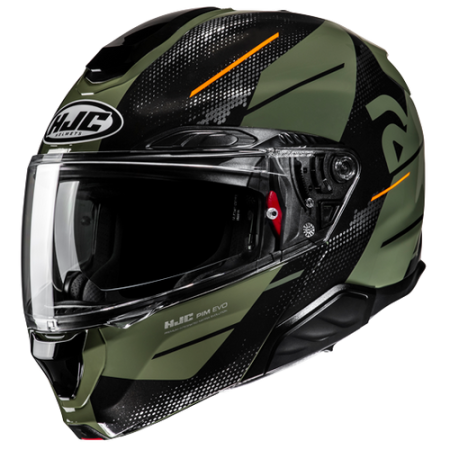 HJC CASCO MODULARE IN FIBRA RPHA 91 BLAT VERDE MILITARE MC7