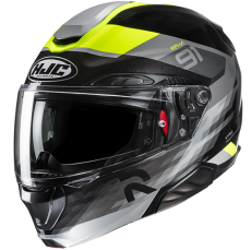 HJC CASCO MODULARE IN FIBRA RPHA 91 MADAL GIALLO FLUO MC3H