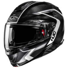 HJC CASCO MODULARE IN FIBRA RPHA 91 CARBON LAGOS GRIGIO MC5