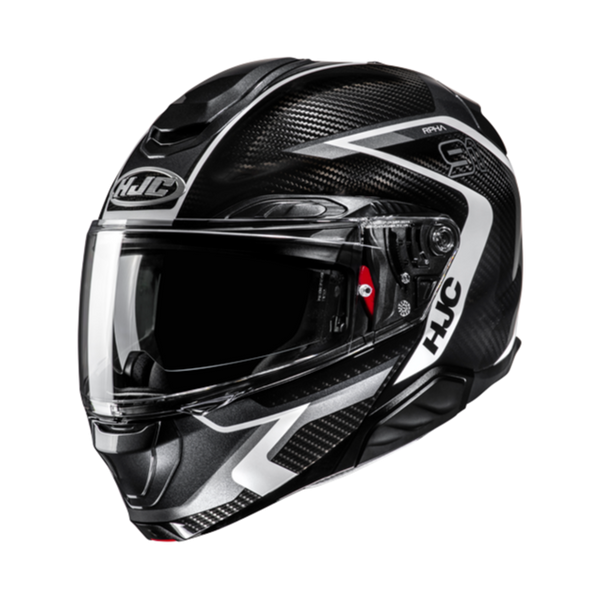 HJC CASCO MODULARE IN FIBRA RPHA 91 CARBON LAGOS GRIGIO MC5