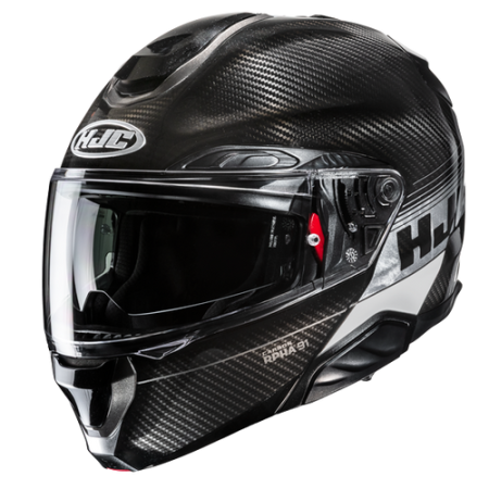 HJC CASCO MODULARE IN FIBRA RPHA 91 CARBON ELIG GRIGIO MC5