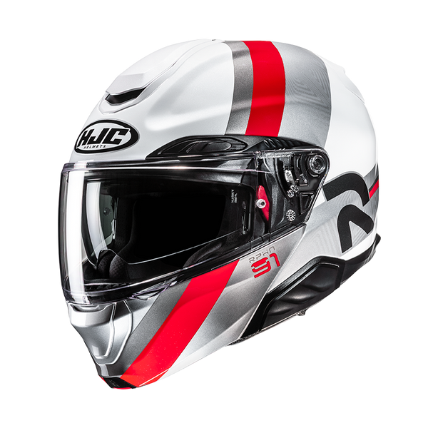 HJC CASCO MODULARE IN FIBRA RPHA 91 FENSH ROSSO MC1