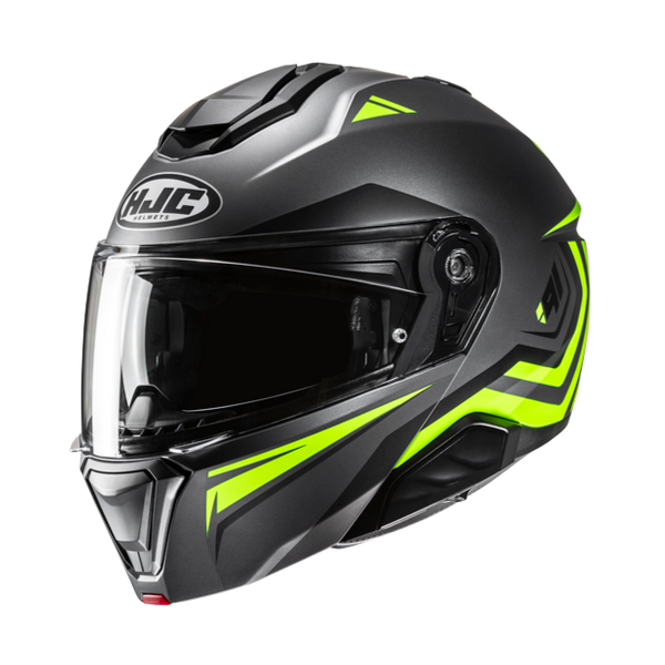 HJC CASCO MODULARE i91 TRICUS:GIALLO FLUO MC3HSF
