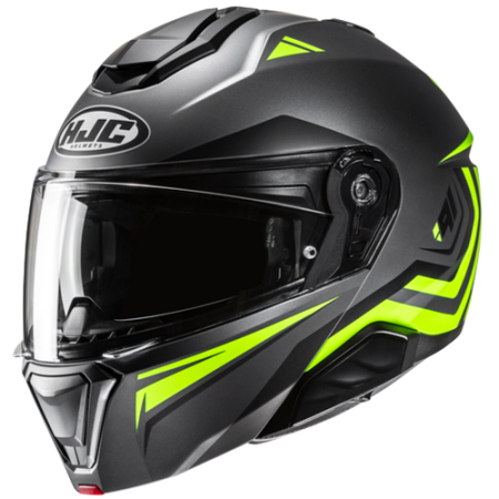 HJC CASCO MODULARE i91 TRICUS:GIALLO FLUO MC3HSF