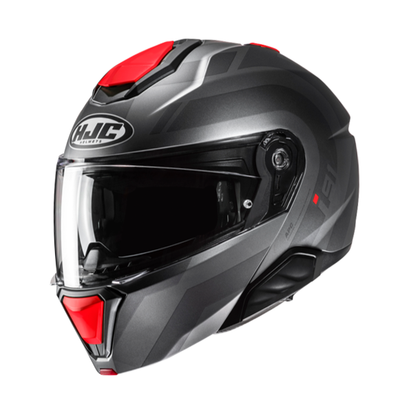 HJC CASCO MODULARE i91 ARVEN ROSSO MC1SF