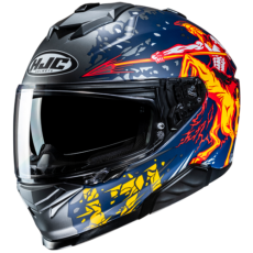 HJC CASCO INTEGRALE i71 TAURUS BLU ROSSO MC1SF