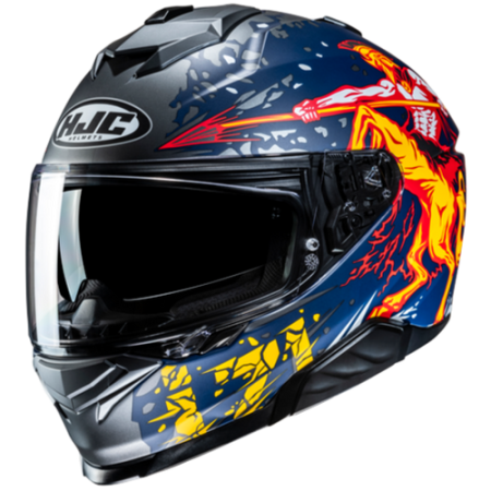 HJC CASCO INTEGRALE i71 TAURUS BLU ROSSO MC1SF