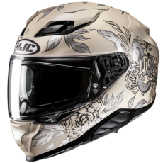 HJC CASCO INTEGRALE FIBRA F71 ELIZ BIANCO OPACO MC9SF