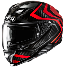 HJC CASCO INTEGRALE FIBRA F71 CARBON NEVIO ROSSO
