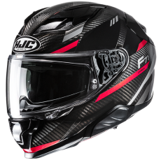 HJC CASCO INTEGRALE FIBRA F71 CARBON ESIRA ROSSO MC1