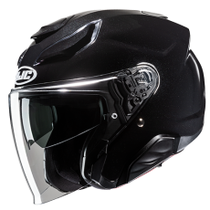 HJC CASCO JET FIBRA F31 NERO LUCIDO