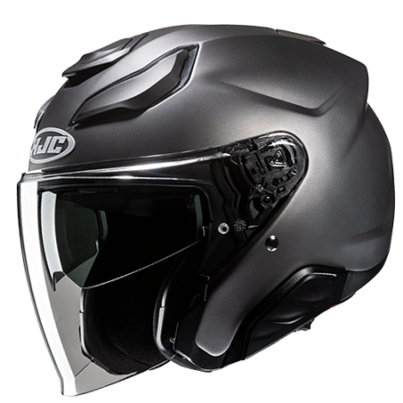 HJC CASCO JET FIBRA F31 TITANIO OPACO