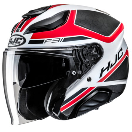 HJC CASCO JET FIBRA F31 CERON ROSSO MC1SF
