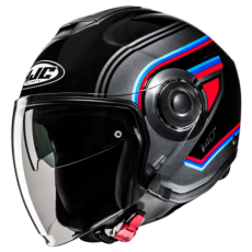 HJC CASCO JET i40 LINIA ROSSO BLU MC21