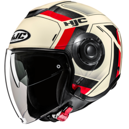 HJC CASCO JET i40 VELU ROSSO MC1