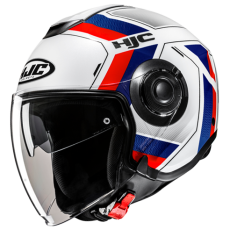 HJC CASCO JET i40 VELU ROSSO BLU MC21