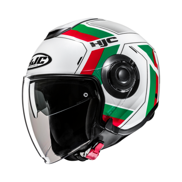 HJC CASCO JET i40 VELU ROSSO VERDE MC41
