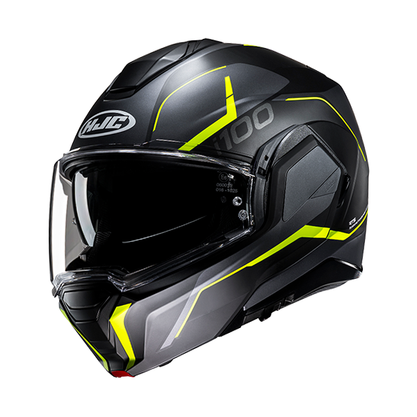 HJC CASCO JET MODULARE i20N LORIX GIALLO FLUO MC3HSF
