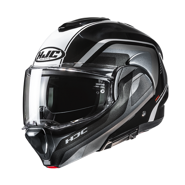 HJC CASCO MODULARE F100 REEF ROSSO BLU MC21