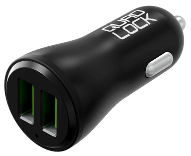 CARICABATTERIE QUAD LOCK USB DOPPIO DA 48W PER AUTO