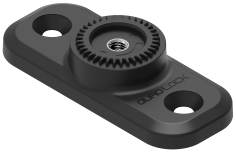 BASE QUAD LOCK 360 RETTANGOLO PIATTO A DUE FORI