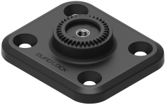 BASE QUAD LOCK 360 RETTANGOLO PIATTO A QUATTRO FORI
