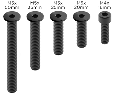 SET QUAD LOCK VITI DI RICAMBIO PRO NERE
