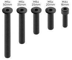SET QUAD LOCK VITI DI RICAMBIO PRO NERE V2