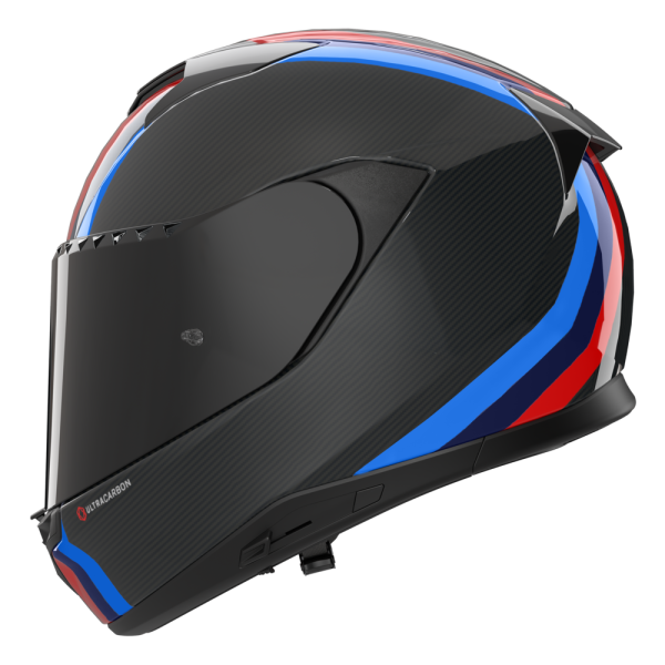 NOLAN CASCO INTEGRALE FIBRA X-904 ULTRA CARBON GEMINI BIANCO ROSSO BLU 351
