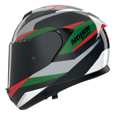 NOLAN CASCO INTEGRALE FIBRA X-904 ULTRA CARBON CALIBRO VERDE ROSSO ARGENTO 346