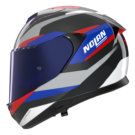 NOLAN CASCO INTEGRALE FIBRA X-904 ULTRA CARBON CALIBRO BLU ROSSO NERO 347