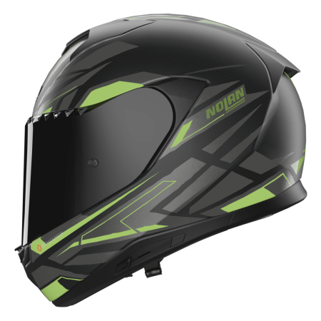 NOLAN CASCO INTEGRALE FIBRA X-904 ULTRA CARBON ROMBO VERDE 349