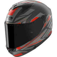 NOLAN CASCO INTEGRALE FIBRA X-904 ULTRA CARBON ROMBO I-ESS ROSSO 357