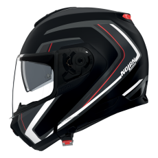 NOLAN CASCO MODULARE N100-6 RADIANTE NERO ARGENTO ROSSO 357