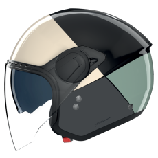 NOLAN CASCO JET N20-2 VISOR BLOCCO AVORIO ROSSO 354