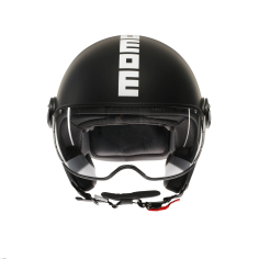 MOMO DESIGN CASCO JET FGTR CLASSIC NERO OPACO / BIANCO