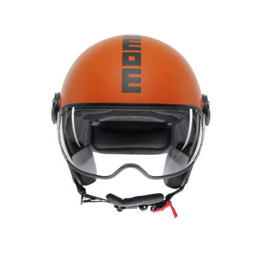 MOMO DESIGN CASCO JET FGTR CLASSIC ARANCIONE OPACO / NERO