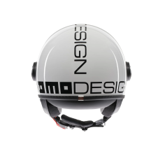 MOMO DESIGN CASCO JET FGTR CLASSIC BIANCO LUCIDO / NERO 2