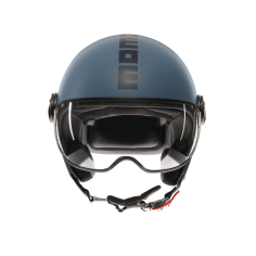MOMO DESIGN CASCO JET FGTR CLASSIC DUSTY BLU / BLU