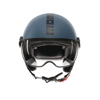 MOMO DESIGN CASCO JET FGTR CLASSIC DUSTY BLU / BLU