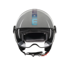 MOMO DESIGN CASCO JET FGTR CLASSIC FLIP BLU / FUCSIA