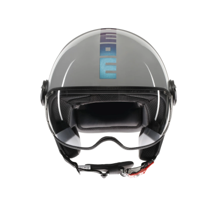 MOMO DESIGN CASCO JET FGTR CLASSIC FLIP BLU / FUCSIA