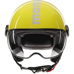 MOMO DESIGN CASCO JET FGTR CLASSIC GIALLO LUCIDO / BIANCO