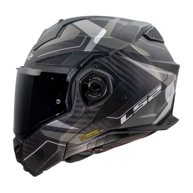 LS2 CASCO RIBALTABILE CARBONIO ADVANT X CARBON HORIZON MATT