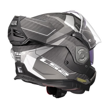 LS2 CASCO RIBALTABILE CARBONIO ADVANT X CARBON HORIZON MATT